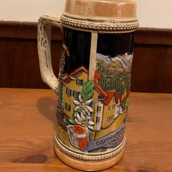 Vintage German gerzit gerz stoneware beer mug - Picture 8 of 8